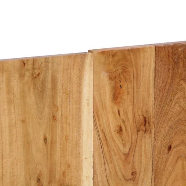vidaXL Sängynpääty 140 cm Massiivipuu akaasia