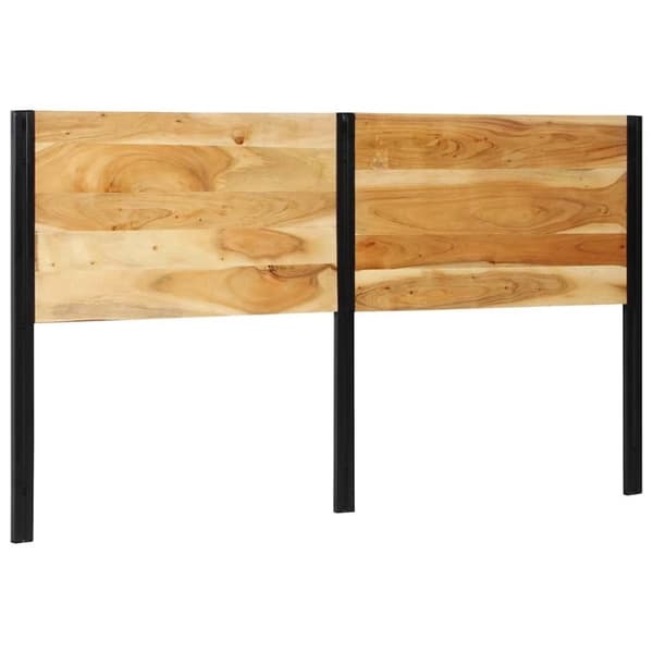 vidaXL sengegavl 180 cm massivt akacietræ og jern