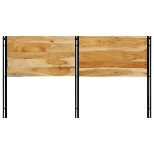 vidaXL sengegavl 180 cm massivt akacietræ og jern