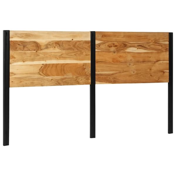 vidaXL sengegavl 180 cm massivt akacietræ og jern