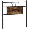 Pikkukuva 1 / 9: vidaXL Sängynpääty savutammi 90 cm tekninen puu ja teräs