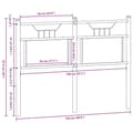 Pikkukuva 9 / 9: vidaXL Sängynpääty savutammi 120 cm tekninen puu ja teräs