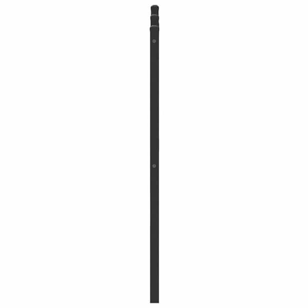 vidaXL Sängynpääty savutammi 200 cm tekninen puu ja teräs