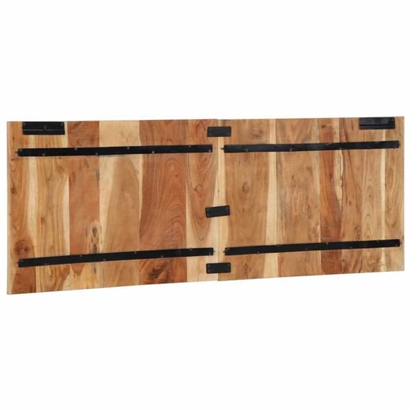 vidaXL Sänggavel 140 cm massivt trä akacia