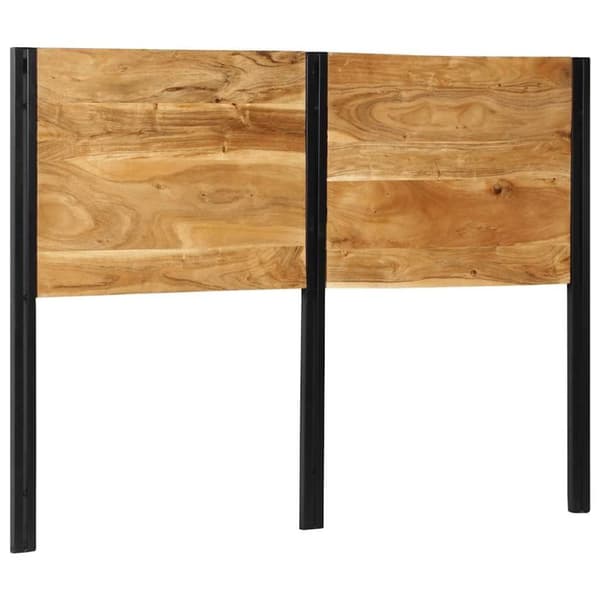 vidaXL sengegavl 140 cm heltre akasie og jern