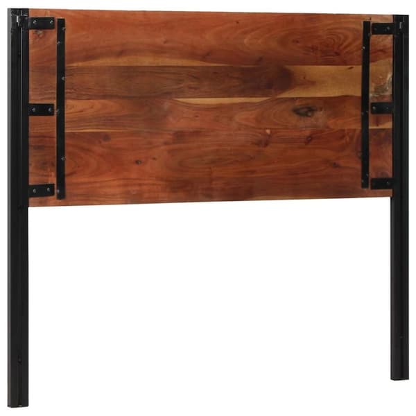 vidaXL sengegavl 120 cm gjenvunnet heltre og jern