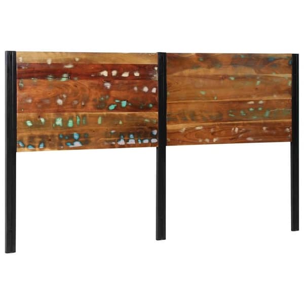 vidaXL sengegavl 180 cm gjenvunnet heltre og jern