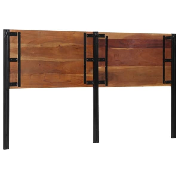vidaXL sengegavl 180 cm gjenvunnet heltre og jern