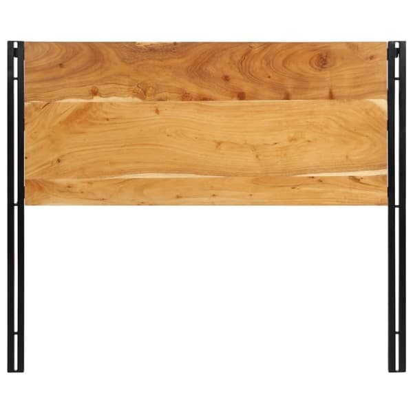 vidaXL Sänggavel 120 cm massivt trä, akacia och järn