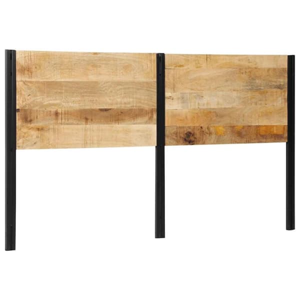 vidaXL sengegavl 180 cm heltre mango og jern