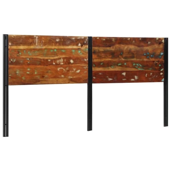 vidaXL sengegavl 200 cm gjenvunnet heltre og jern