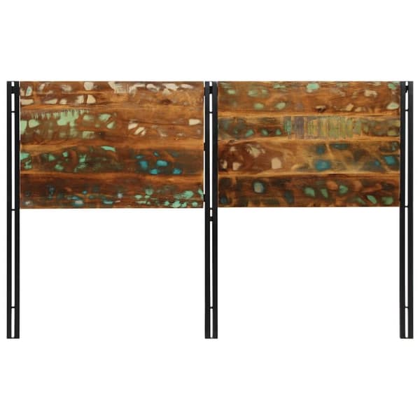 vidaXL sengegavl 160 cm gjenvunnet heltre og jern
