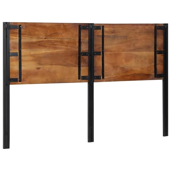 vidaXL sengegavl 160 cm gjenvunnet heltre og jern