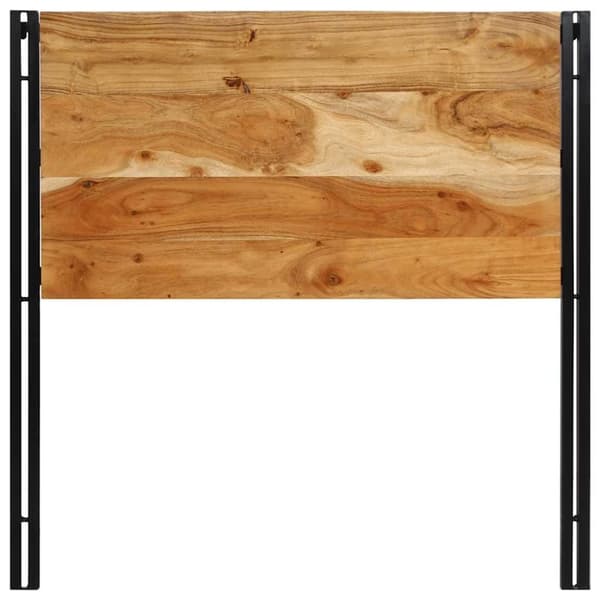 vidaXL Sänggavel 100 cm massivt trä, akacia och järn
