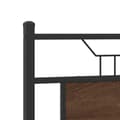 Miniatyrbilde 8 av 9: vidaXL Hodegavl brun eik 137 cm konstruert tre og stål