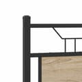 Miniatyrbilde 8 av 9: vidaXL Hodegavl sonoma eik 137 cm konstruert tre og stål