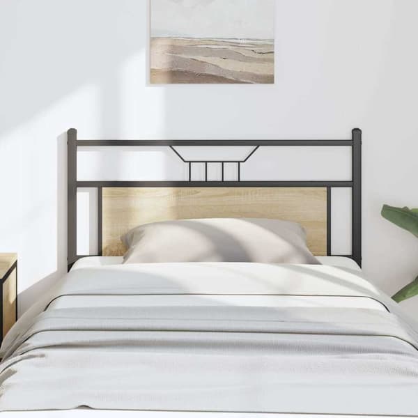 vidaXL Hodegavl sonoma eik 107 cm konstruert tre og stål
