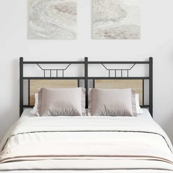 vidaXL Hodegavl sonoma eik 120 cm konstruert tre og stål