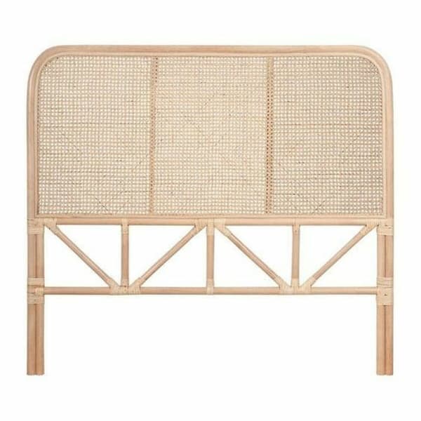 Sengegavl DKD Home Decor Natur Spanskrør 178 x 4 x 128 cm
