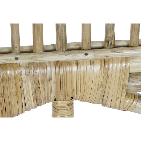 Sengegavl DKD Home Decor Brun Natur 180 x 4 x 90 cm