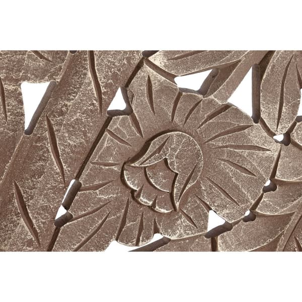 Sengegavl Home ESPRIT Gylden Natur Træ MDF 180 x 3,5 x 180 cm