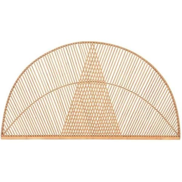 Sänggavel - HOME ESPRIT - Modell i bambufiber - Mått 150 x 2 x 80 cm - Flerfärgad - Ljusbrun