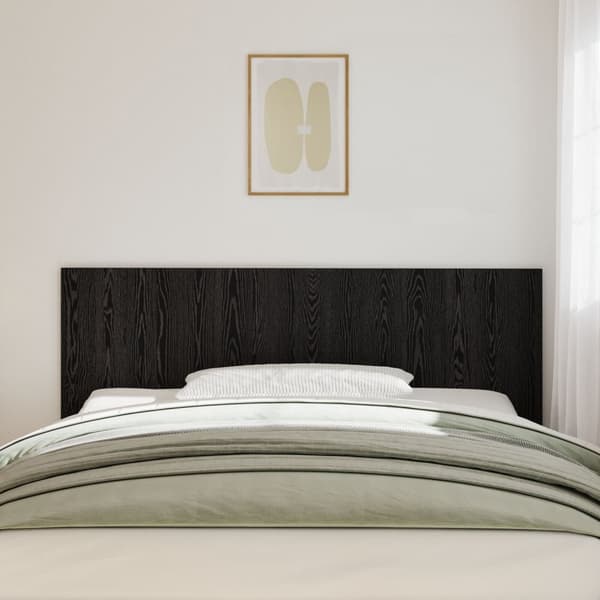 vidaXL Sänky Pääty Musta Tammi 200x1,5x80 cm Mukautettua Puuta
