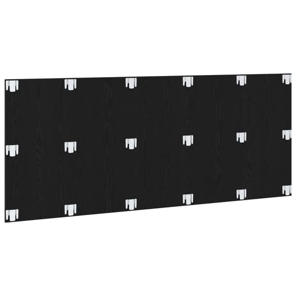 vidaXL Sänky Pääty Musta Tammi 200x1,5x80 cm Mukautettua Puuta