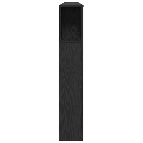 vidaXL Hodegavlskap i svart eik - 180x18.5x102.5 cm