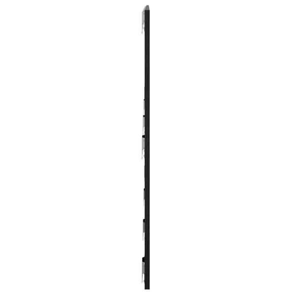 vidaXL Musta Tammi Seinäpääty 240x1.5x80 cm Teknisestä Puidusta