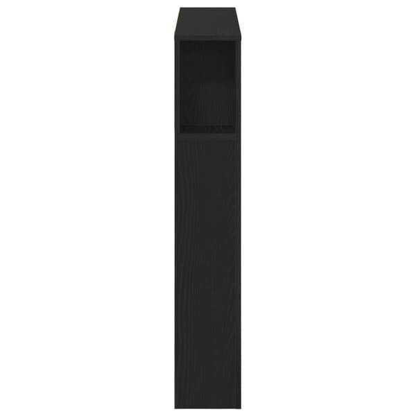 vidaXL Hodegavlskap Svart Eik 120x19x104,5 cm Konstruert Tre