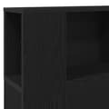 Miniatyrbilde 9 av 10: vidaXL Hodegavlskap Svart Eik 120x19x104,5 cm Konstruert Tre