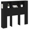 Miniatyrbilde 1 av 10: vidaXL Hodegavlskap Svart Eik 120x19x104,5 cm Konstruert Tre