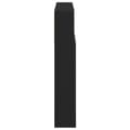 Miniatyrbilde 8 av 10: vidaXL Black Oak Hodegavlskap, 200x19x103.5 cm, Konstruert tre