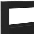 Miniatyrbilde 11 av 11: vidaXL Hodegavl skap med LED svart eik 160x17x102 cm