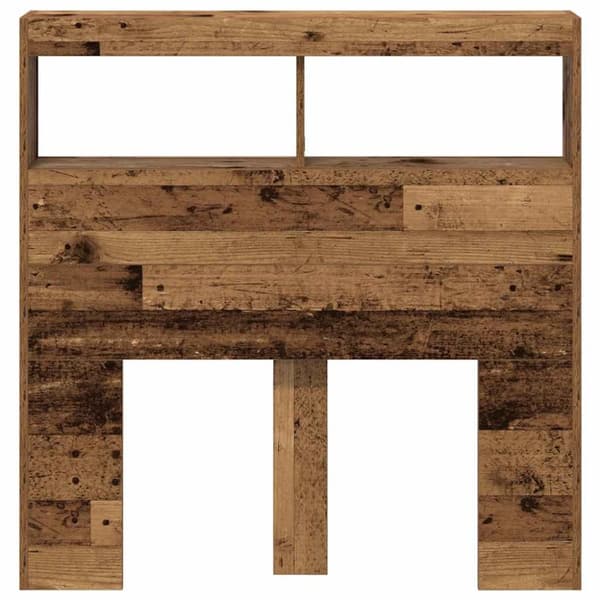 vidaXL Hodegavl skap med LED gammelt tre 100x17x102 cm