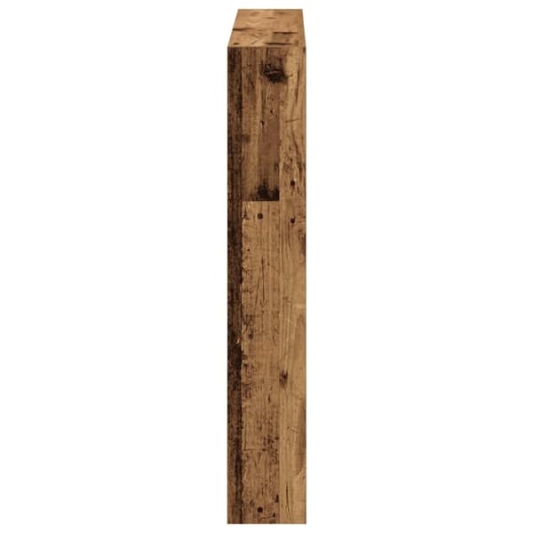 vidaXL Hodegavl skap med LED gammelt tre 100x17x102 cm