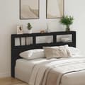 Miniatyrbilde 5 av 11: vidaXL Hodegavl skap med LED svart eik 180x17x102 cm