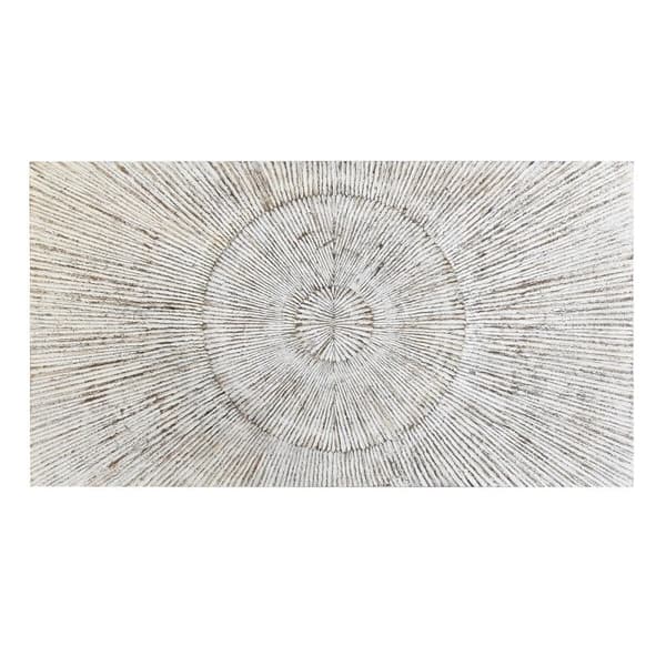 Päätylevy DKD Home Decor 180 x 3,5 x 100 cm Valkoinen Puu MDF