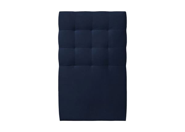 Lit - Okänd märke - Okänd modell - 90x190cm - Klädd sänggavel - Massivt trä blå