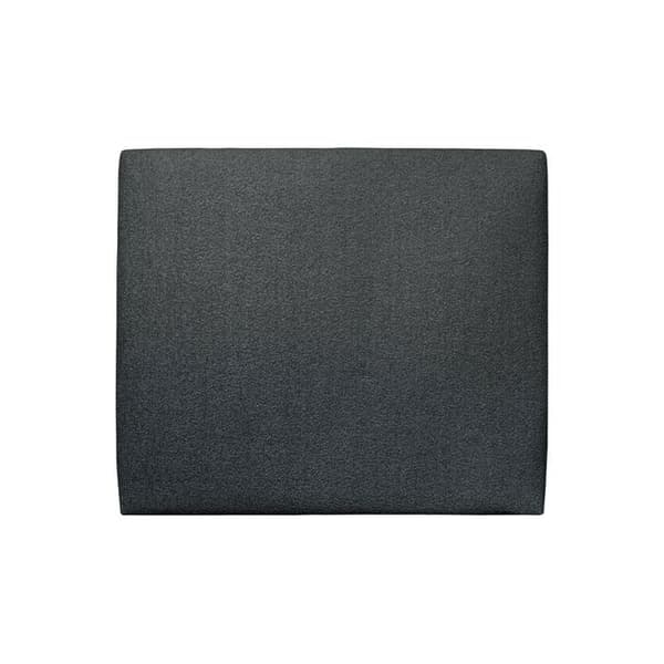 Toppkategori klädd Bouclette Svart - Massivt trä - L 180 cm - Tjocklek 10 cm vadderad