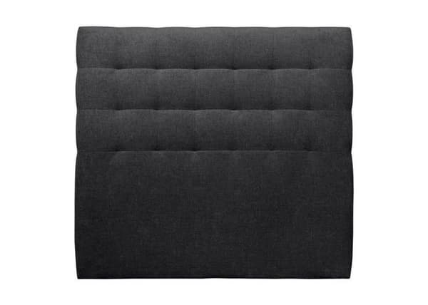 Tapettsänggavel Klädd Svart T 200 cm - Tj 10 cm stoppad - Design sänggavel i massivt trä