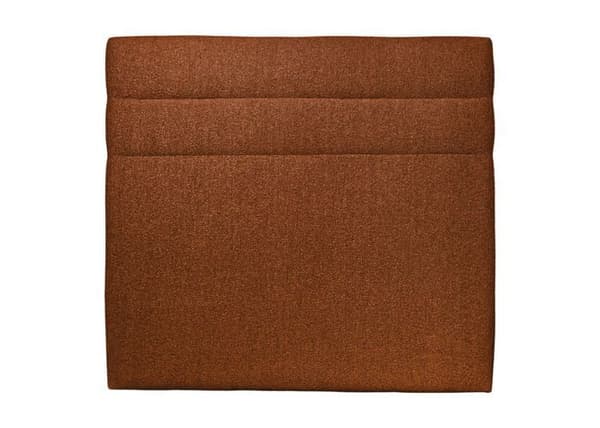 Sänggavel Längder Bouclette Terracotta L 180 cm - Ep 10 cm stoppad - Design sänggavel i massivt trä