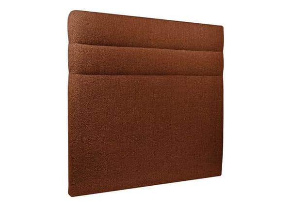 Sänggavel Längder Bouclette Terracotta L 180 cm - Ep 10 cm stoppad - Design sänggavel i massivt trä