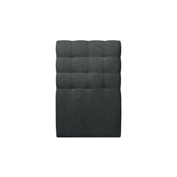 Huvudgavel Klädd Bouclette Svart L 90 cm - Djup 10 cm stoppad - Designhuvudgavel i massivt trä
