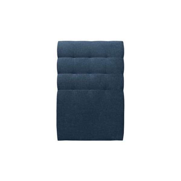 Sänggavel Klädd Blå 90 cm L - Djup 10 cm stoppad - Design sänggavel i massivt trä