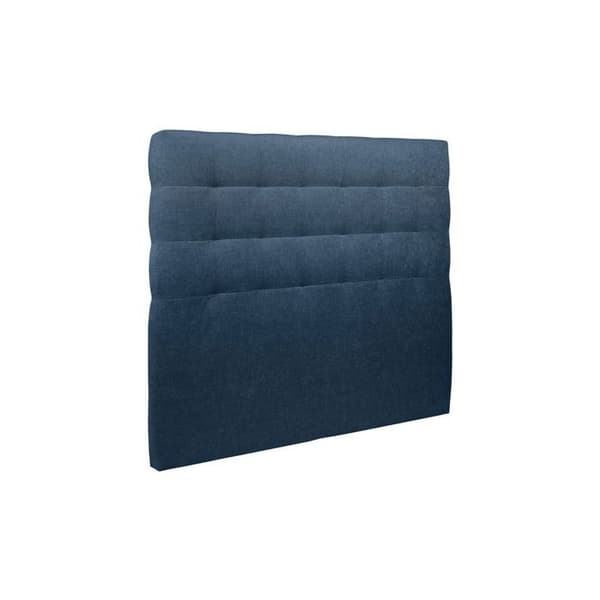 Sänggavel Klädd Tyg Blå L 135 cm - Ep 10 cm stoppad - Design sänggavel i massivt trä