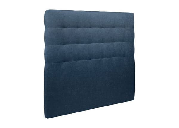 Sänggavel Klädd Tyg Blå L 135 cm - Ep 10 cm stoppad - Design sänggavel i massivt trä