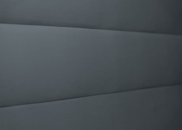 Sänggavel - Sammet Linjer - Massivt trä - Grafitgrå - L 140 cm - Ep 10 cm
