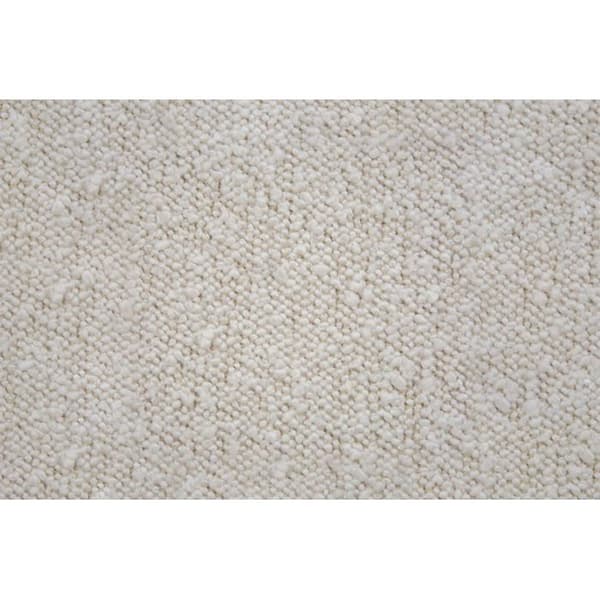 Sänggavel Klädd Bouclette Beige L 180 cm - Djup 10 cm vadderad - Sänggavel i design av massivt trä